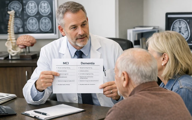 Cover image for difference between mci and dementia showing supportive cognitive health context