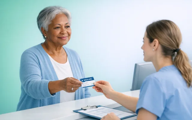 Calm clinical abstract with shield, checklist, and soft blue gradients